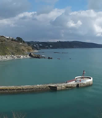 Views from West Looe Room over the Banjo pier